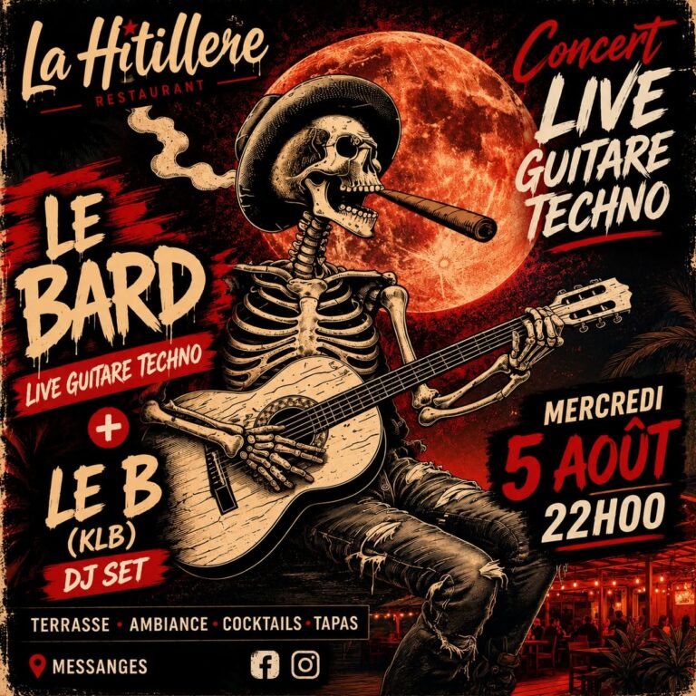 Le Bard Live guitare techno à la Hitillère